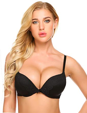 Ekouaer Women's Perfectly Fit Padded Underwire Push up T-Shirt Bra 32A-38DD