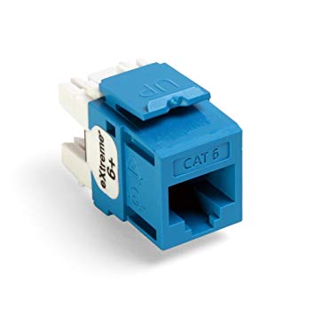 Leviton 61110-RL6 eXtreme 6  QuickPort Connector, CAT 6, Blue