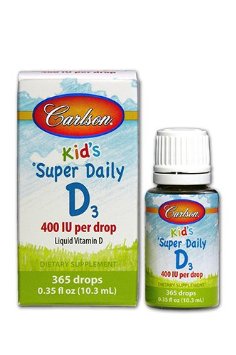 Carlson Super Daily D3 400 IU for Kids 035 floz 103ml