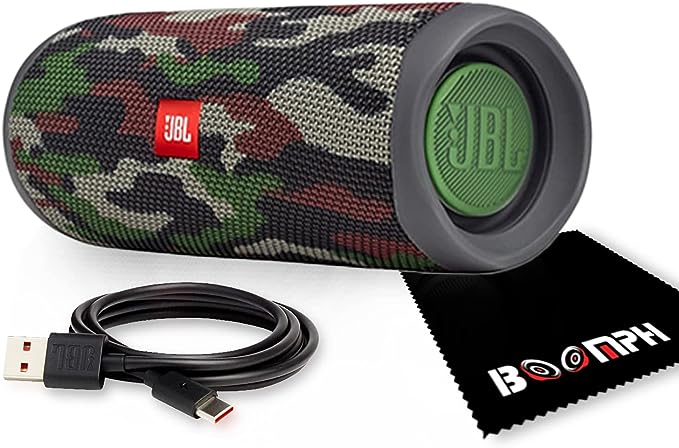 JBL Flip 5: Portable Wireless Bluetooth Speaker, IPX7 Waterproof - Squad Camouflage