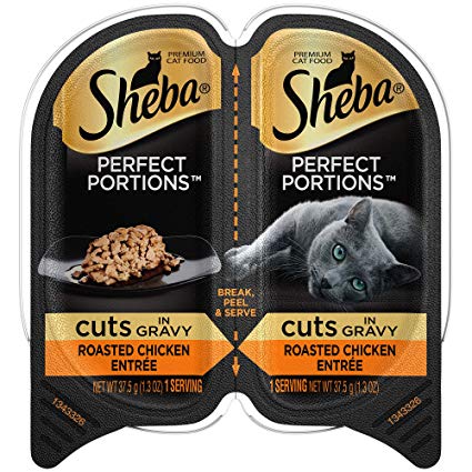 SHEBA PERFECT PORTIONS Cuts in Gravy Entrée Wet Cat Food Chicken