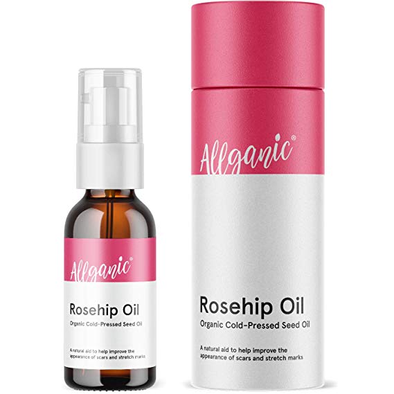 Allganic Rosehip Oil - Organic, Cold-Pressed Seed Oil. Premium Quality, Natural 50ml Bottle