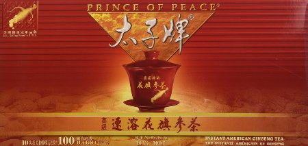 Prince of Peace Instant American Ginseng Tea 100 Tea Bags