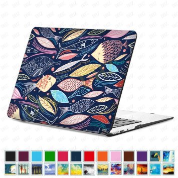 DHZ MacBook Retina 12 Case - Undersea World Fish Series Ultra Slim Plastic Hard Shell Cover For Apple The New Macbook 12" With Retina Display A1534 (2015 Release)