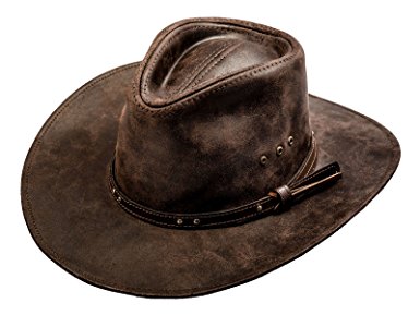 Sterkowski Cattle Leather Classic Western Cowboy Outback Hat