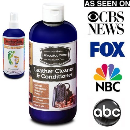 Leather Conditioner. Leather Cleaner. Leather Care. Mega Size 16 FL OZ. Luxurious Leather Lotion for Your Designer and Fine Leather Goods. Protect Your Leather Investment. Made in USA!