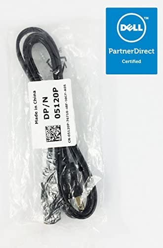 Dell 3-Prong Computer Power Supply Cord For Computers, & Monitors - Standard US Outlet (YVL-PN-1874571)