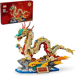 LEGO® Chinese Festivals Auspicious Dragon 80112 New Years Celebration with Buildable Figure, Mythical Creature Toy for Kids,for Boys and Girls 10-Plus Years Old