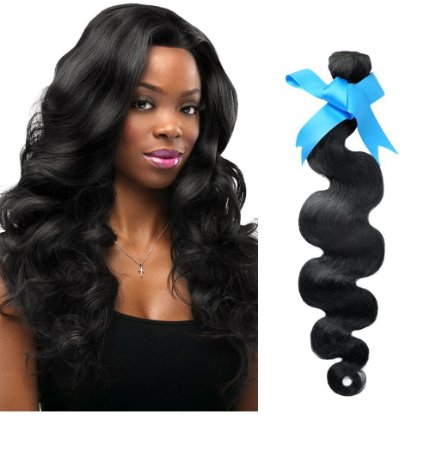 Rechoo Mixed Length Brazilian Virgin Remy Human Hair Extension Weave 3 Bundles 300g - Natural Black10quot12quot14quotBody Wave