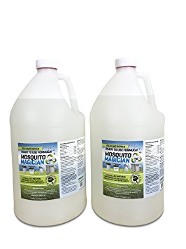 2 Gallons of Mosquito Magician READY TO USE Spray - All Natural Mosquito and Insect Repellent for Outdoor Pest Control – Use In Any Sprayer