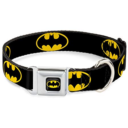 Buckle-Down BMC Batman Black/Yellow Dog Collar