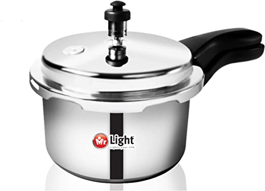 Mr. Light Mr.Plus MR5300 Stainless Steel Induction Friendly Pressure Cooker (3 L, Silver)