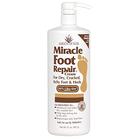 Miracle Foot Repair Cream 60% Aloe Vera 32 ounce tube