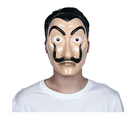 La Casa De Papel Mascara and Mask From Money Heist Movie by Salvador Dali