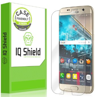 Galaxy S7 Edge Screen Protector, IQ Shield® LiQuidSkin [Updated Design][Case Friendly] Full Coverage Screen Protector for Samsung Galaxy S7 Edge HD Clear Anti-Bubble Film - with Lifetime Warranty