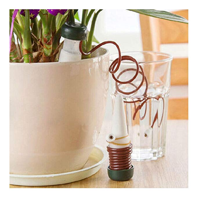 Foutou 1PC Self Watering Probes - Indoor Plants Automatic Drip Irrigation Watering System Flower Pot Waterer Tool
