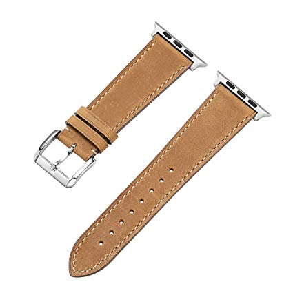 CHIMAERA Compatible Replacement for Apple Watch Band 42mm Leather Strap Series 3/2/1 Sports Edition