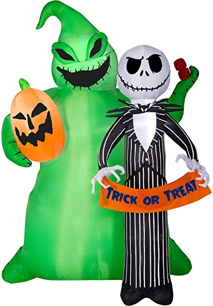 Gemmy Disney 6.5-ft x 4.92-ft Lighted The Nightmare Before Christmas Halloween Inflatable