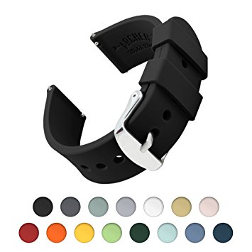 Archer Watch Straps | Silicone Quick Release Soft Rubber Replacement Watch Bands for Men and Women, Watches and Smartwatches | Multiple Colors (16mm, 18mm, 20mm, 22mm, 24mm)