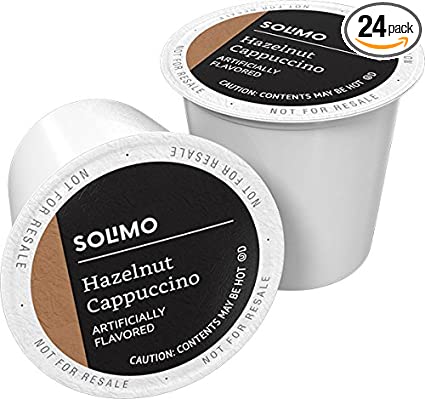 Solimo Cappuccino Single Serve Cups, Hazelnut, 24ct
