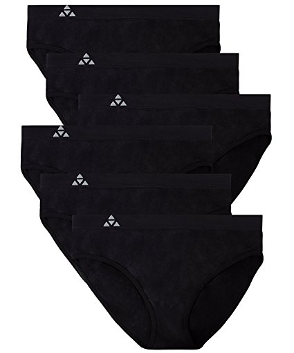 Balanced Tech Women's Seamless Bikini Panties 6-Pack - Assorted Colors