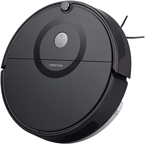 Roborock E5 Mop Robot Vacuum and Mop, Self-Charging Robotic Vacuum Cleaner, 2500Pa Strong Suction, Wi-Fi Connected, APP Control, Compatible with Alexa, Ideal for Pet Hair, Carpets, Hard Floors (Black)