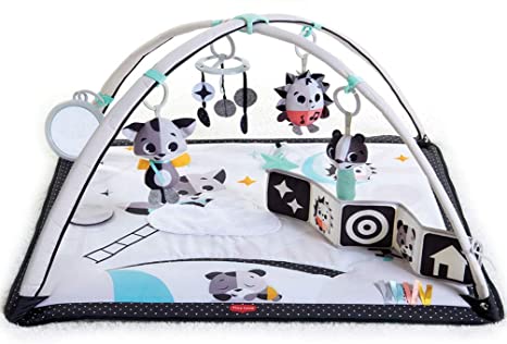 Tiny Love Black and White Gymini, Baby Play Mat with Modern Design, 0m  , 93 x 85 x 49 cm, Magical Tales