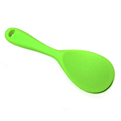 Danesco Green Silicone 8.75 Inch Spoon and Rice Paddle
