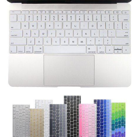 All-inside White Color Keyboard Skin for Macbook 12" with Retina Display
