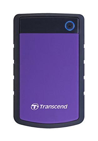 Transcend StoreJet 25H3P 2.5-inch 2TB Portable External Hard Drive (Purple)