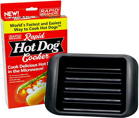 Rapid Hot Dog Cooker | Microwave Hot Dogs in 2 Minutes | Perfect for Dorm, Small Kitchen, or Office | Dishwasher-Safe, Microwaveable, & BPA-Free