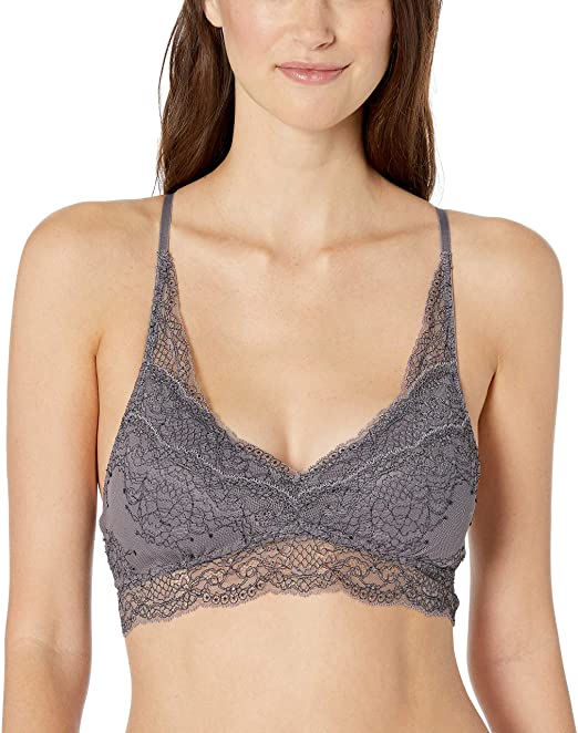 Amazon Brand - Mae Women's Lace Racerback Bralette with Removable Pads (for A-C cups)