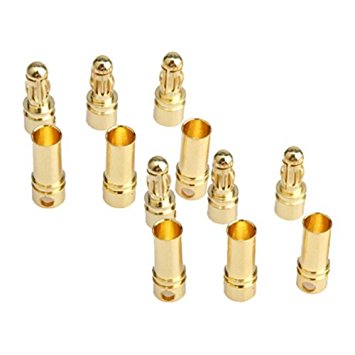 Vktech Gold-plated Bullet Connector (3.5 mm 40pcs)