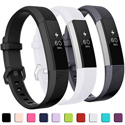 GEAK Replacement Bands for Fitbit Alta/Alta HR/Ace (3 Pack), Classic Replacement Bands with Secure Metal Buckle for Fitbit Alta HR/Fitbit Alta/Fitbit Ace, Women Men Kids
