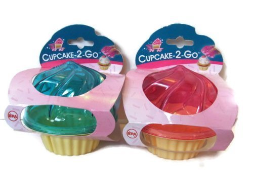 Evriholder C2G Cupcake To Go, Set of 2, Pink and Turquoise