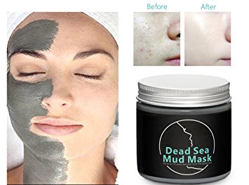 Dead Sea Mud Mask, iFanze Cleaning Black Mask, Dead Skin Blackhead Remover Deep Clean Peel Off Mask Cleanser, Natural Quality Clay Mask for Face Body Oil Decontamination