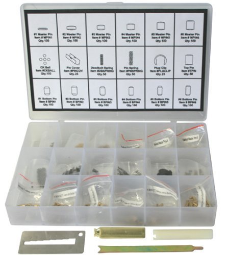 Kwikset Rekey Pins Kit Locksmith Rekeying set Tool Box 4 tools & 100 pins OEM