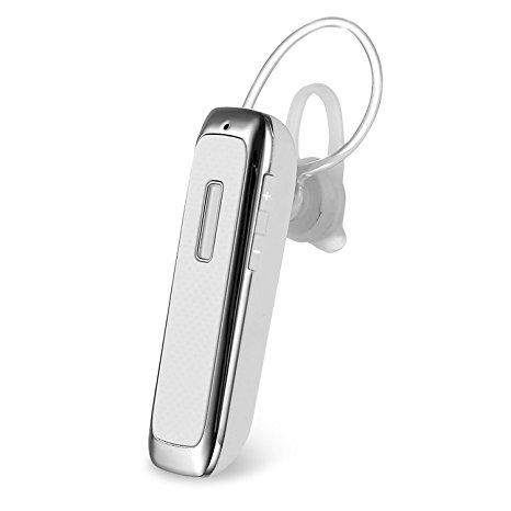 Bluetooth Headset, Gaoye R9 V4.1 HD Voice Control Bluetooth Wireless Headphones / Earbuds / Earpieces Stereo In Ear with Mic Noise Cancelling Compatible with IOS iPhone Samsung Android Tablets (White)