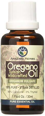 Amazing Herbs Oregano Pure Essential Oil, 30 Fluid Ounce