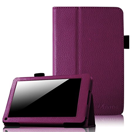 Fintie Folio Case for Kindle Fire 1st Generation - Slim Fit Stand Leather Cover for Amazon Kindle Fire 7" Tablet (will only fit Original Kindle Fire 1st Gen - 2011 release, no rear camera), Purple