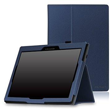 MoKo Lenovo Tab2 A10-70 Case - Slim Folding Stand Cover Smart Case for Lenovo Tab 2 A10-70, Tab 10(TB-X103F) 10.1" Tablet, INDIGO