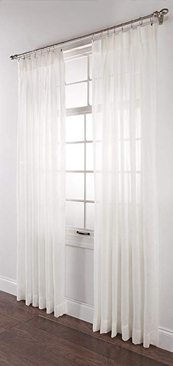 Stylemaster Splendor Pinch Pleated Drapes Pair, 2 of 48" by 84", White