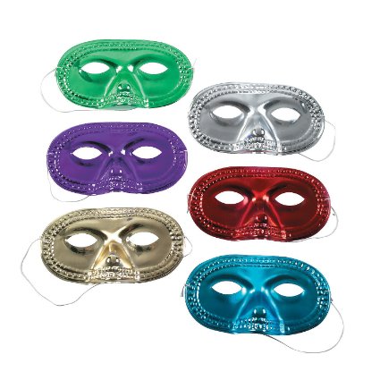 Metallic Half-Masks (2 dz)