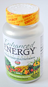 Enhanced Energy Whole Food Multivitamin 1 Daily 60 Vegetarian Tablets