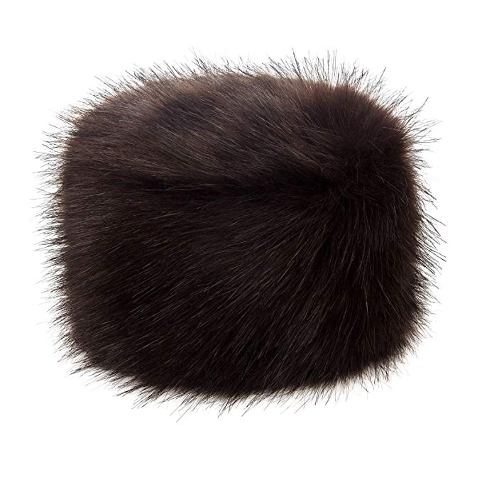 Futrzane Women's Russian Cossack Faux Fur Hat for Winter