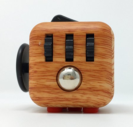 Gogopa Fidget Cube Toy for Relieves Stress & Anxiety (Wood Grain, standard)