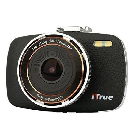 ITrue X3 Dash Cam27Inch LCD1080P170 degree AngleNight Vision and 8GB Card