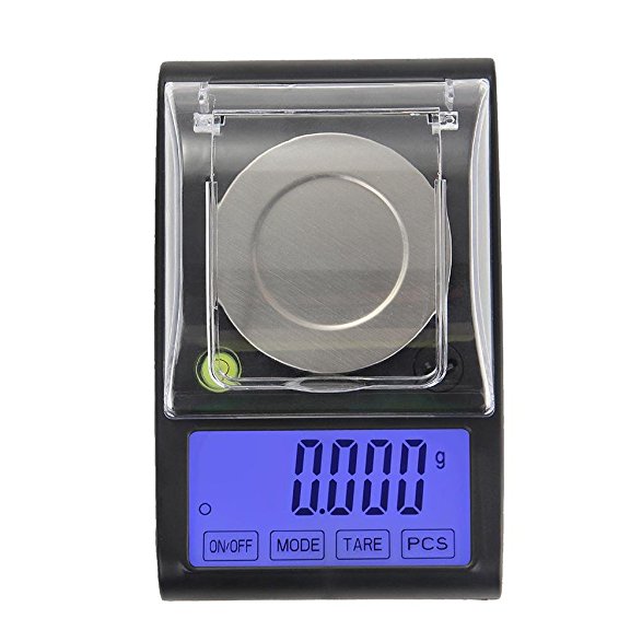 Whitelotous 50g/0.001g Digital Scale Weight Milligram Scale Jewelry Balance Gram Mini Electronic Scales