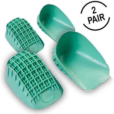 Tuli’s Heavy Duty Heel Cups “Green” (2 Pair) – Pro Heel Cup Perfect for Plantar Fasciitis & Heel Protection – Large (Over 175lbs)