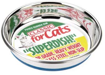 Classic Pet Products Classic Steel Superdish for Cats, Small, 250 ml